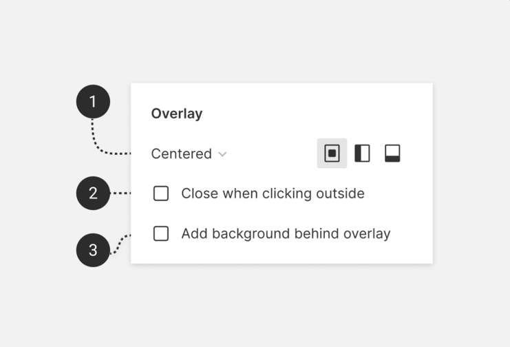 Overlaying Options in Figma